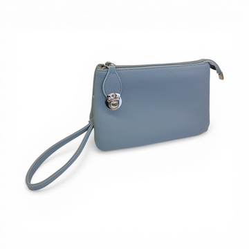 Large Triple Crossbody Bag - Blue