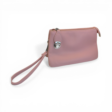 Large Triple Crossbody Bag - Pink