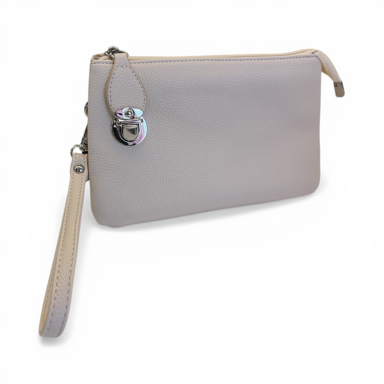 Large Triple Crossbody Bag - Beige