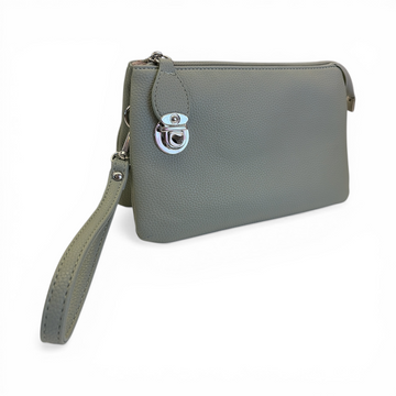 Large Triple Crossbody Bag - Sage Green