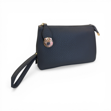 Large Triple Crossbody Bag - Dark Grey