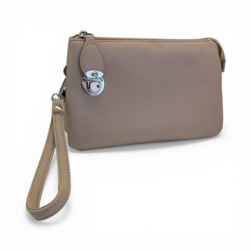 Large Triple Crossbody Bag - Khaki