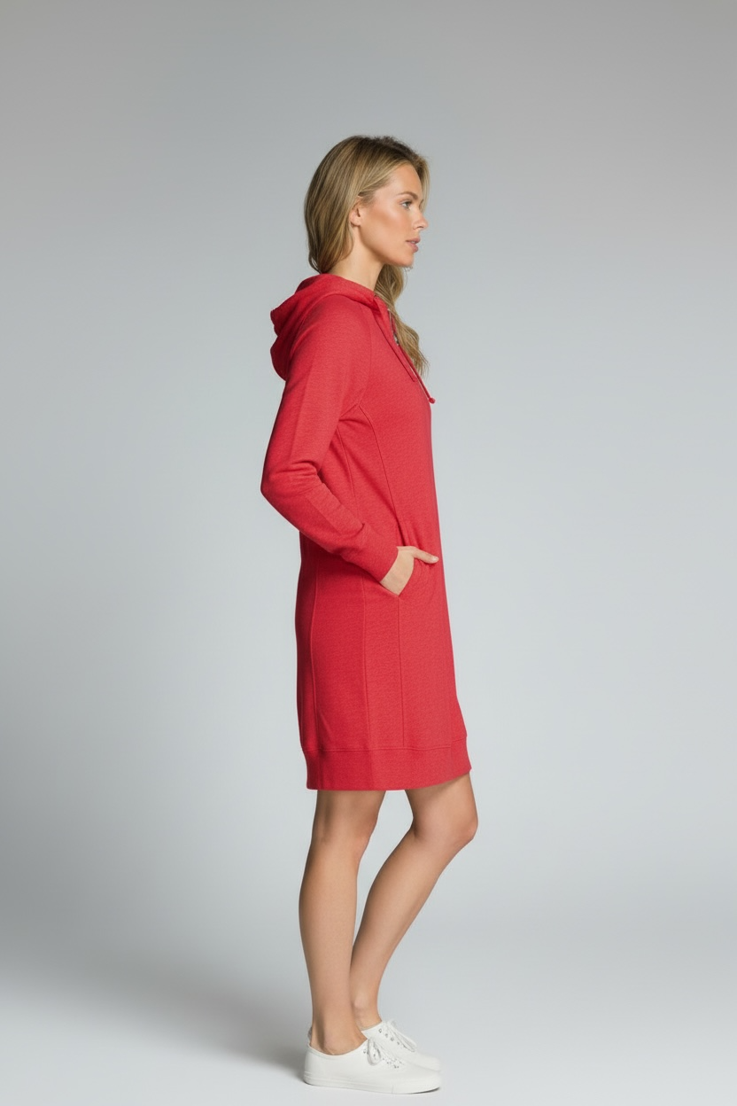 Hooded Dress - Fire