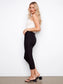 Charlie B Pull on Capris Pant - Black