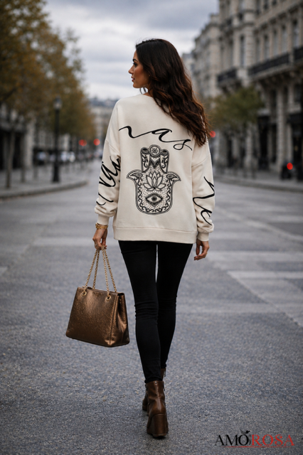Amorosa Namaste Sweater - Cream