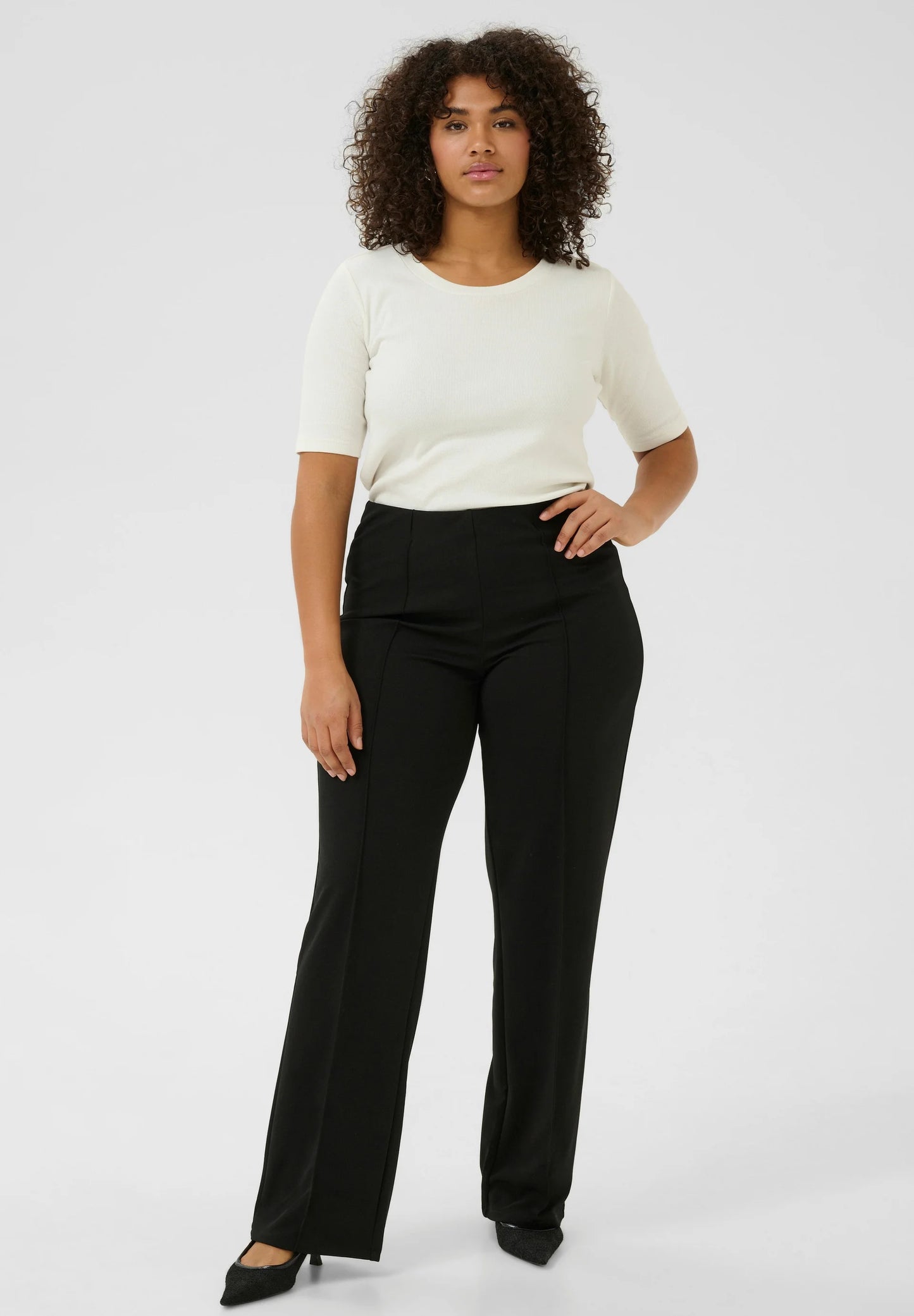Kaffe Curve - KCATHENA Trousers - Black