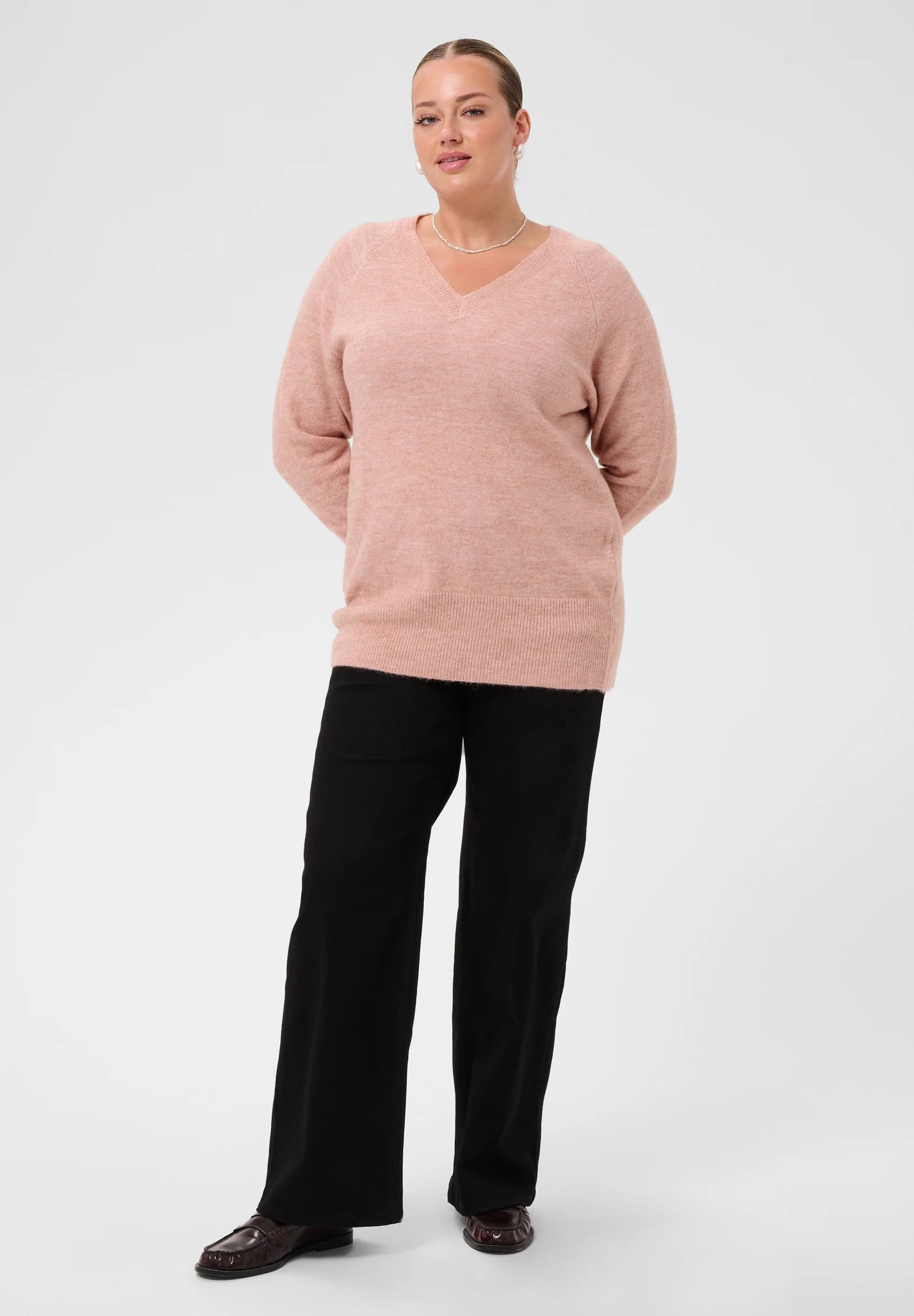 Kaffe Curve
KCNIELA V-NECK Pullover - Mauve