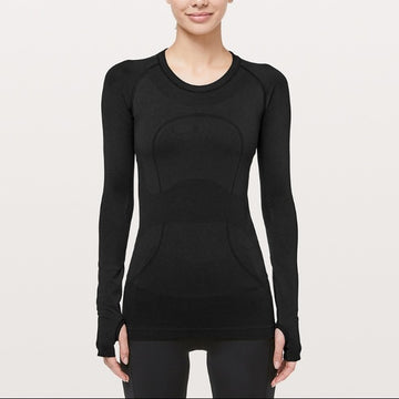 Preloved Lululemon black Swiftly Damaged Arm