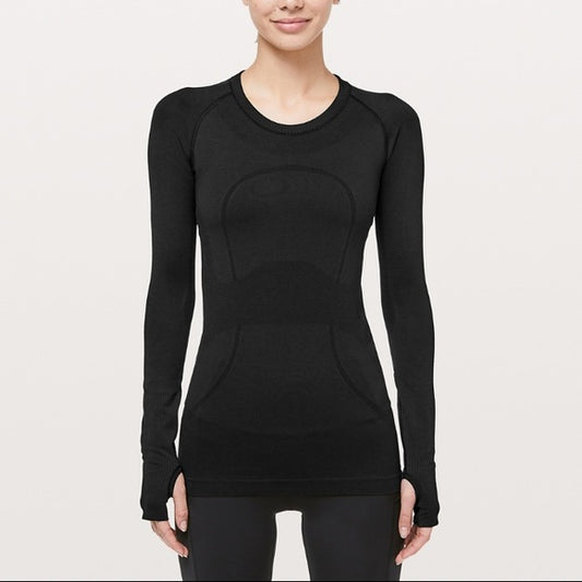 Preloved Lululemon black Swiftly Damaged Arm