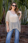 OFV - Paloma’s Crochet Poncho - Beige