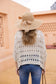OFV - Tatula Oval Crochet Top - Beige