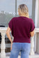 OFV - Elara’s Knit Top - Wine