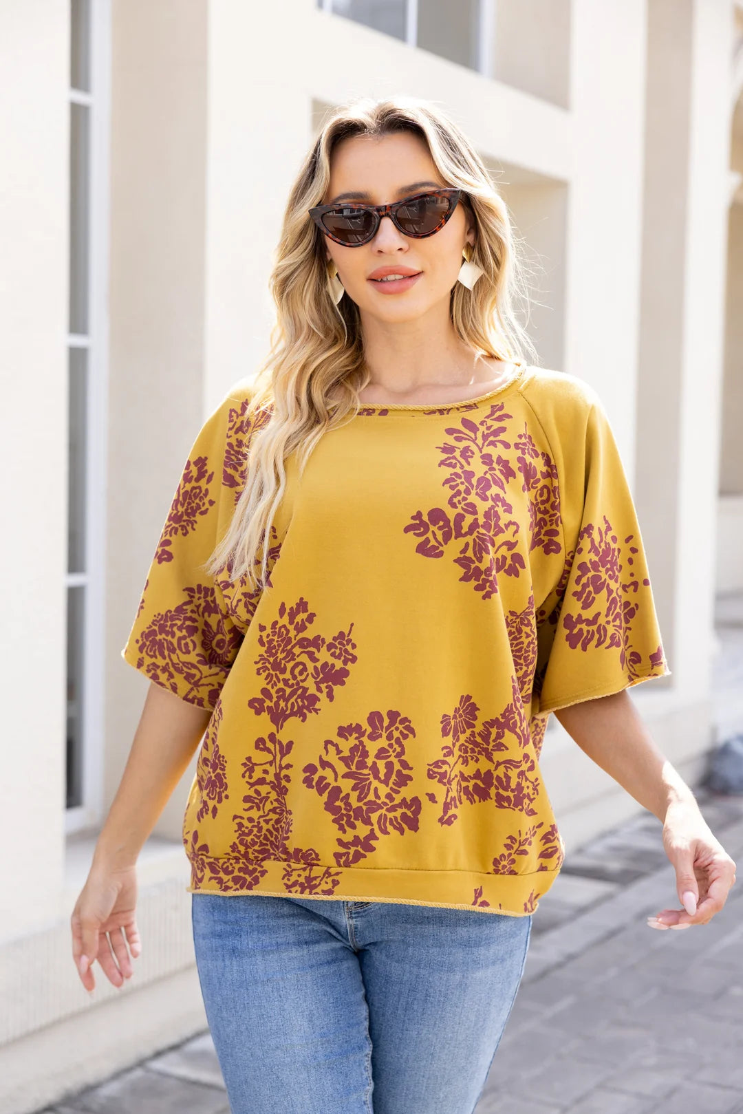 OFV - Danielle’s Branching Top - Mustard