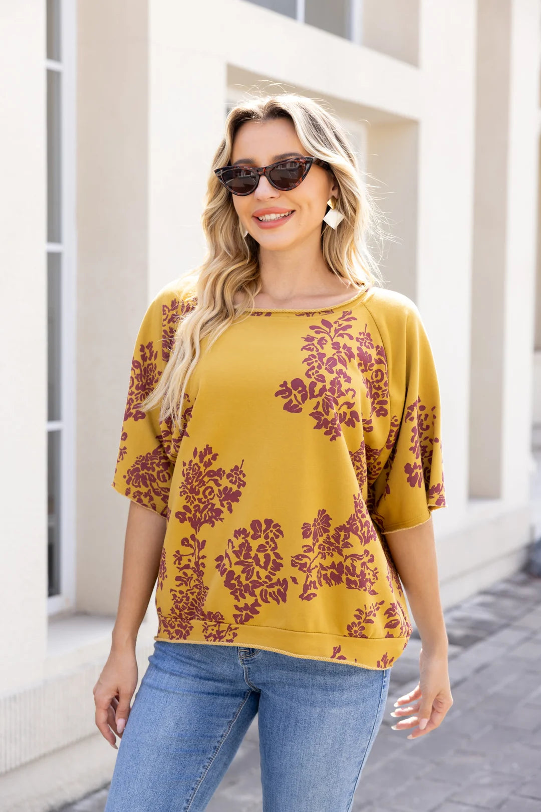 OFV - Danielle’s Branching Top - Mustard