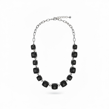 The Crystal Necklace - Charcoal