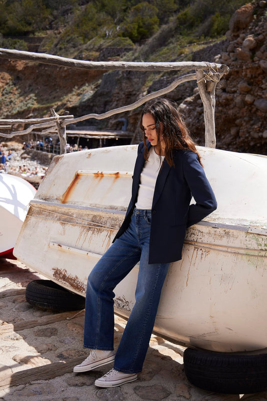 ICHI Wiggy Straight Medium Wash Jeans