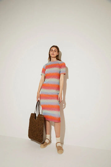 ICHI - Rainbow Rib Dress