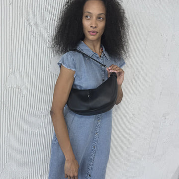 Espe - Kingston Convertible Crossbody Shoulder Bag - Black