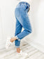 JUDY BLUE - HIGH RISE PULL-ON DENIM JOGGERS WITH DRAWSTRING