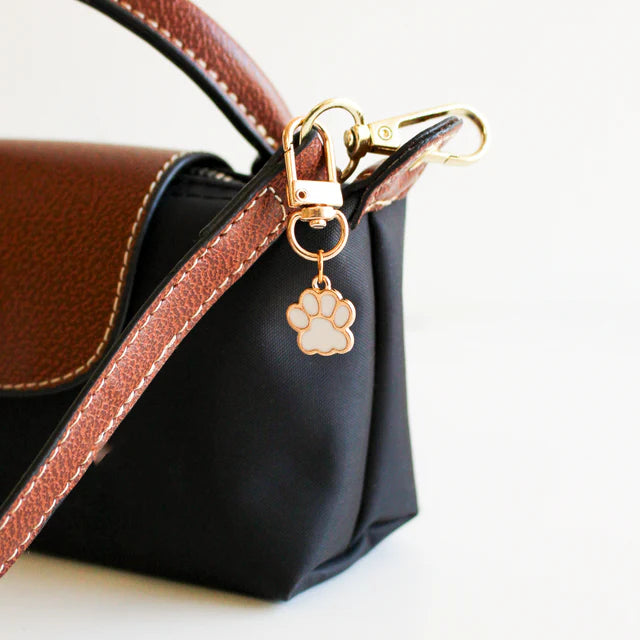 Key/Bag Charm - Paw (White)
