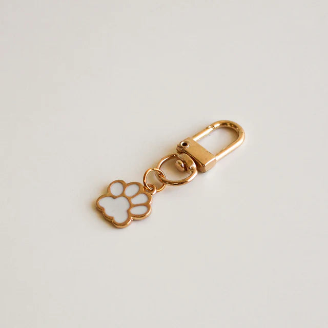 Key/Bag Charm - Paw (White)