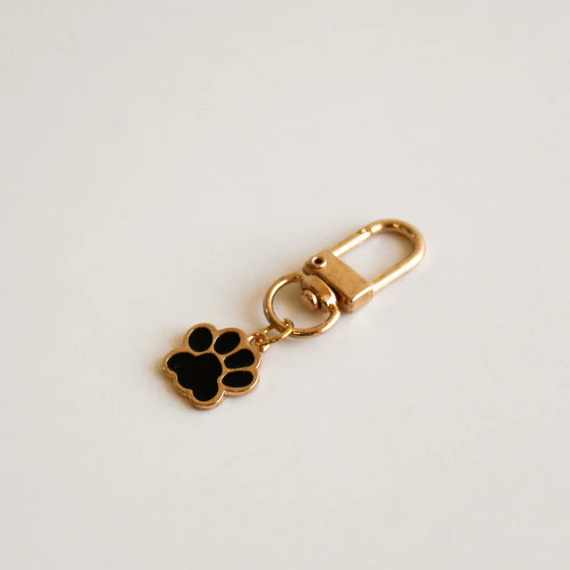Key/Bag Charm - Paw (Black)
