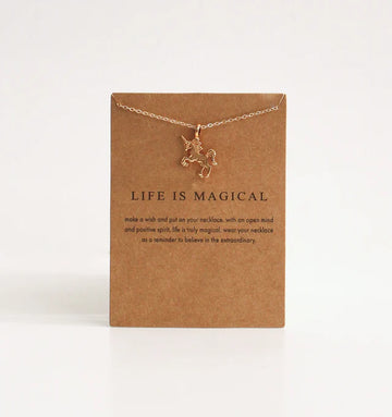 Life is Magical Unicorn Necklace
