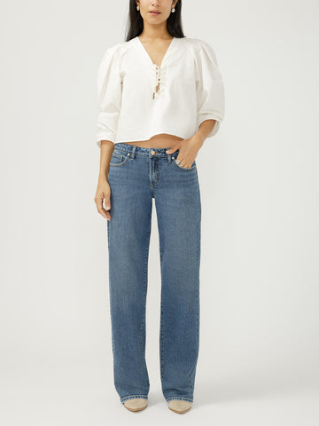 Silver Jeans - Loose & Low Rise Straight Leg Jeans
