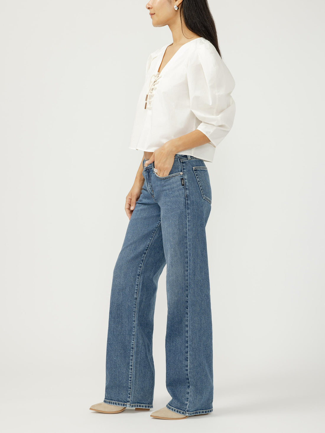 Silver Jeans - Loose & Low Rise Straight Leg Jeans