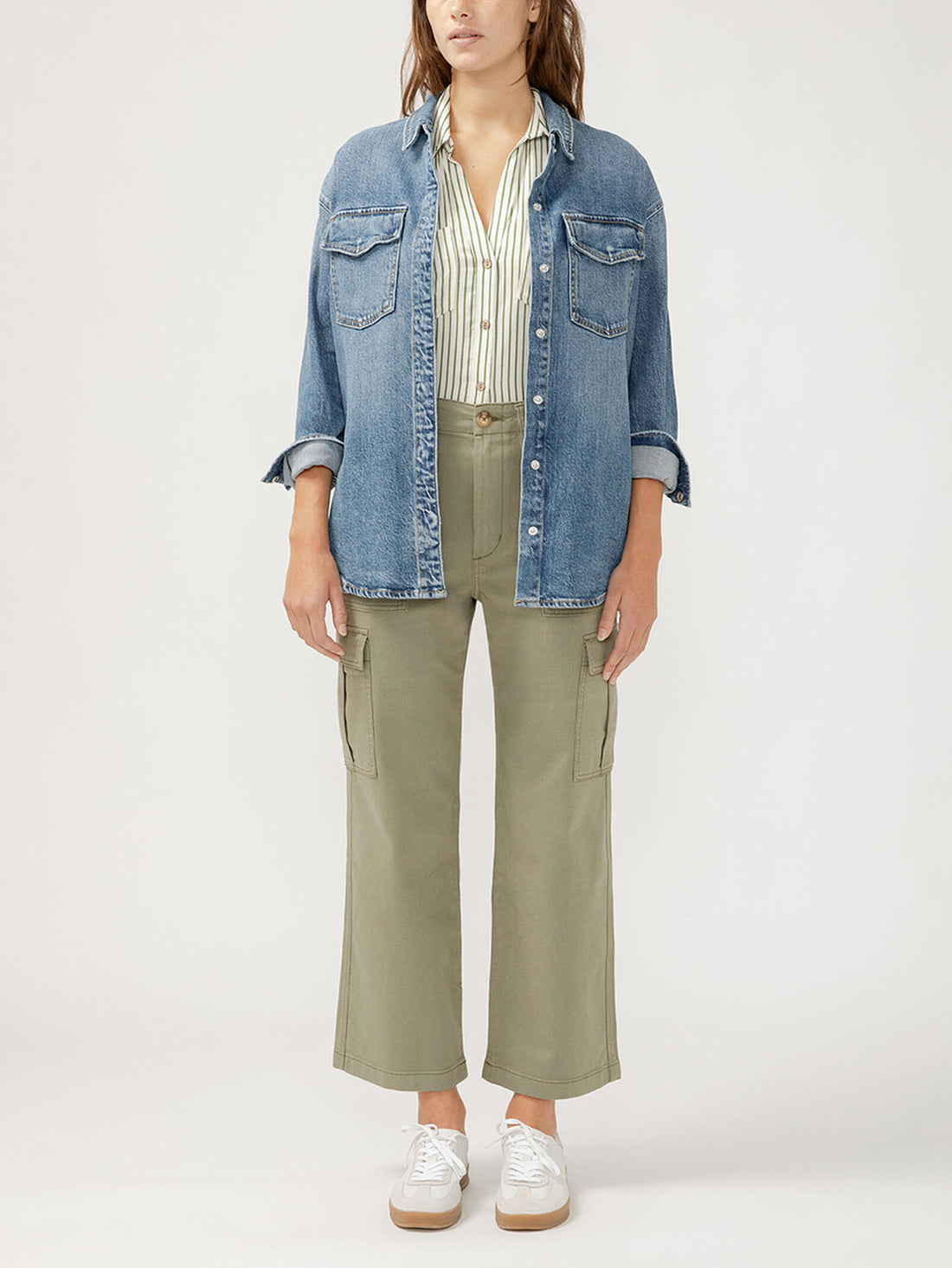 Silver Jeans - Women's Denim Shirt Jacket