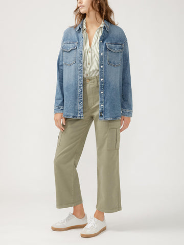 Silver Jeans - Women's Denim Shirt Jacket