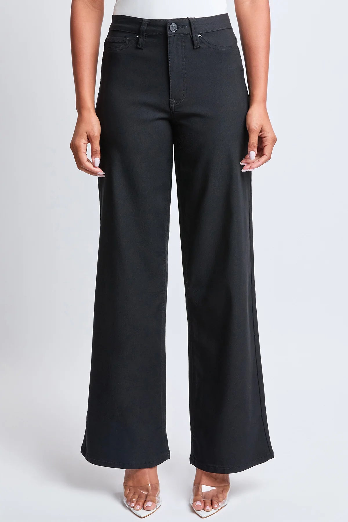 Hyperstretch Wide Leg Pants - Black