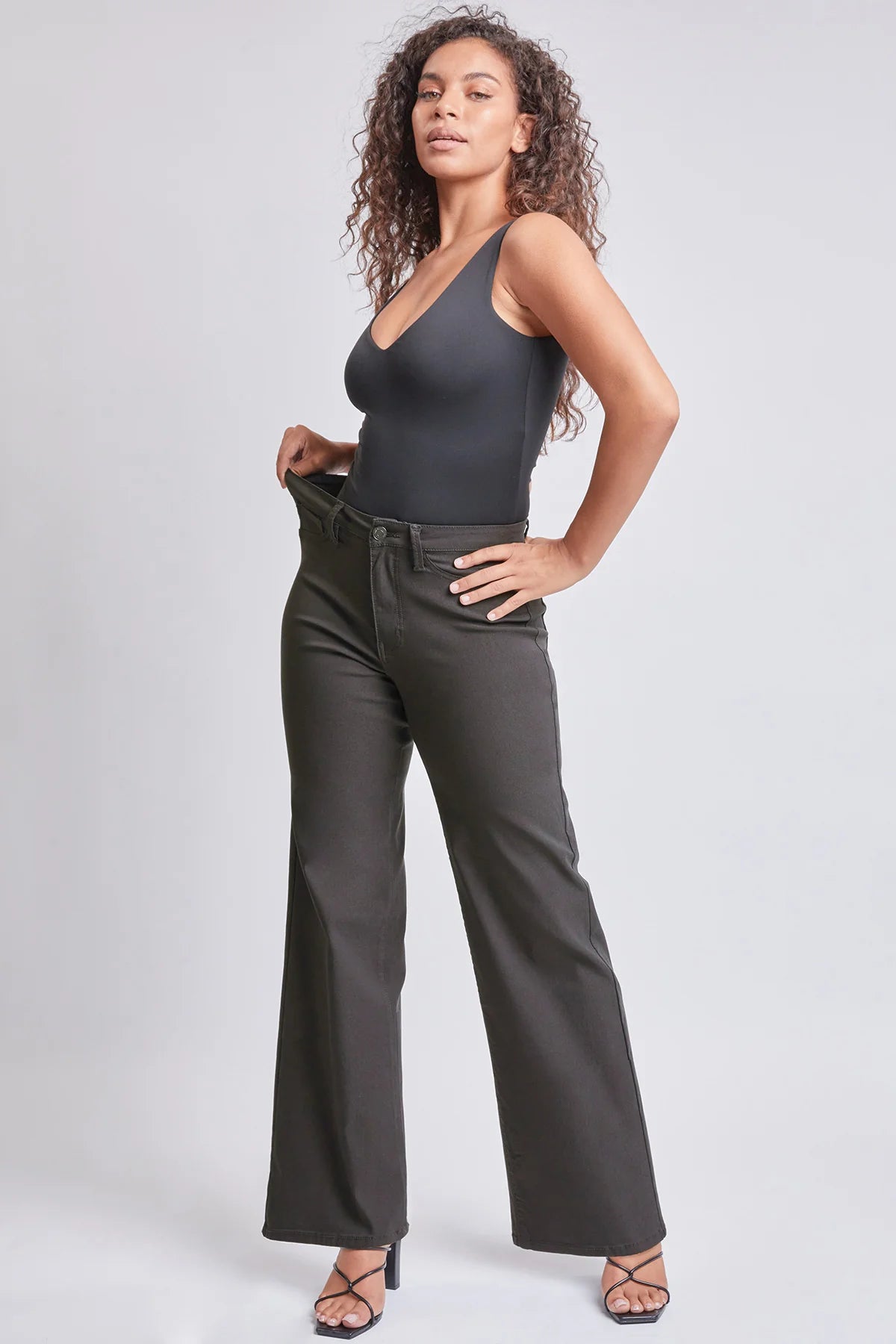 HYPERSTRETCH COLORED WIDE LEG - SLATE
