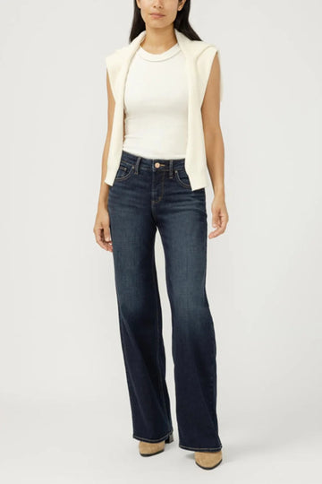 Silver Jeans - Suki Wide Leg Denim - Hollen