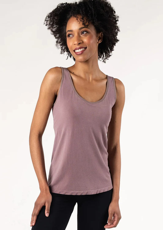 Seamless Bra Tank - Mauve