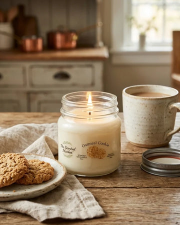 Scented Market -OATMEAL COOKIE Soy Wax Candle 8 oz