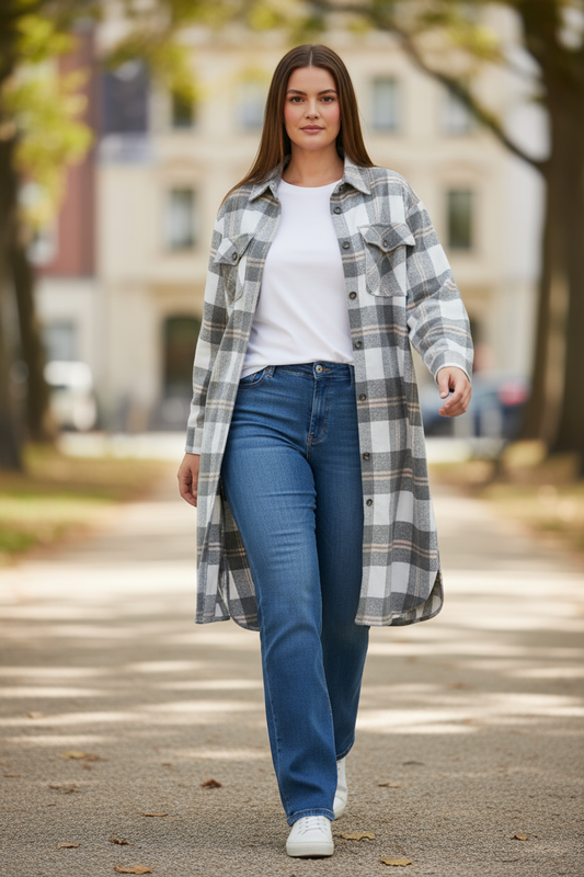 The Plaid Shacket Long Duster