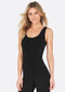 Seamless Fitted Bamboo Tank (Black)