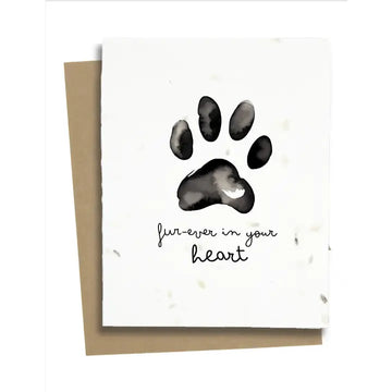 Paw Print Card For the Loss of A Pet