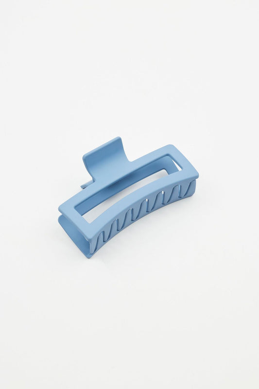 Robin Blue Square Matte Claw Clip