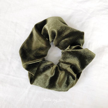Velvet Scrunchie - Green