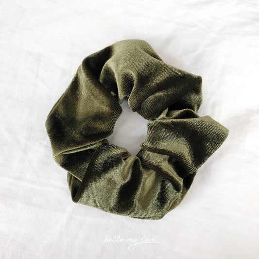 Velvet Scrunchie - Green