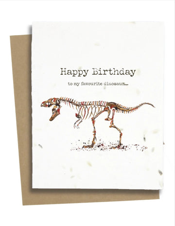 Dinosaur Birthday Card