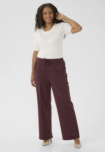 Kaffe Curve - Jenna Straight Pant - Fudge