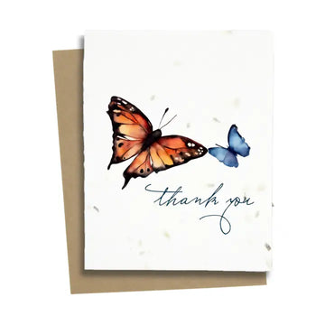 Plantable Butterfly Thank You Card