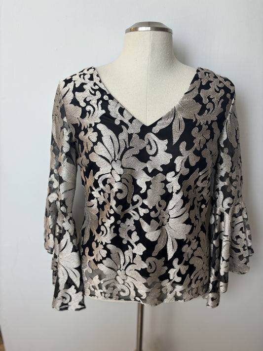 Pre-Loved Frank Lyman Damask Top