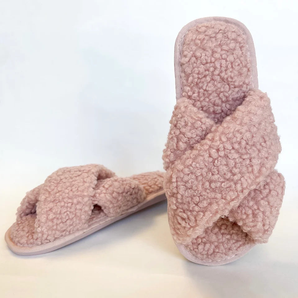 Sherpa Slippers - Pink