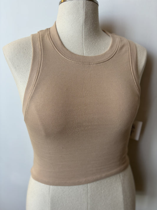 Pre-Loved Zara Basic Rib Cop Tank