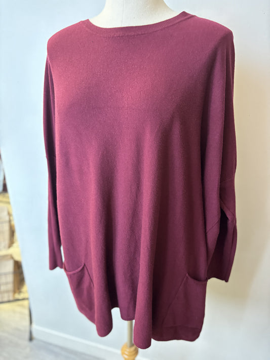 Pre-Loved Tea n Rose Pocket Sweater