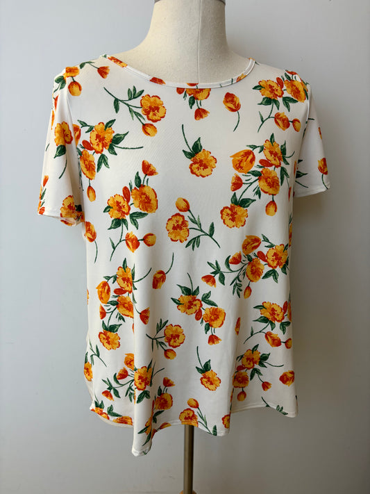 Pre-Loved J Tog Floral Top - Peach